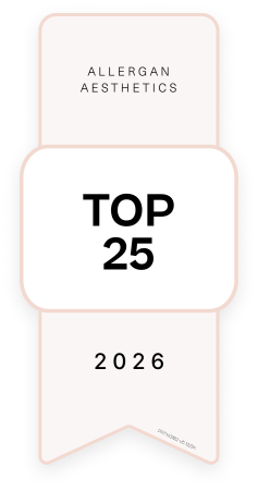 Allergan Aesthetics Top 25 2026 badge